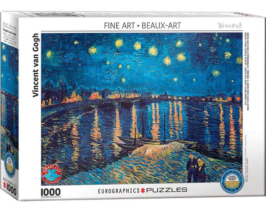 Eurographics Rompecabezas Van Gogh Noche Estrellada sobre el Ródano 1000 Pzas