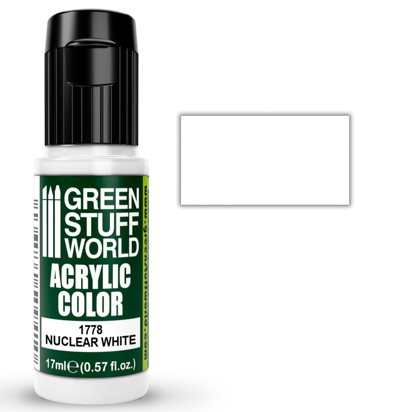 Green Stuff World Pintura Acrilica 1778 Nuclear White 17ml