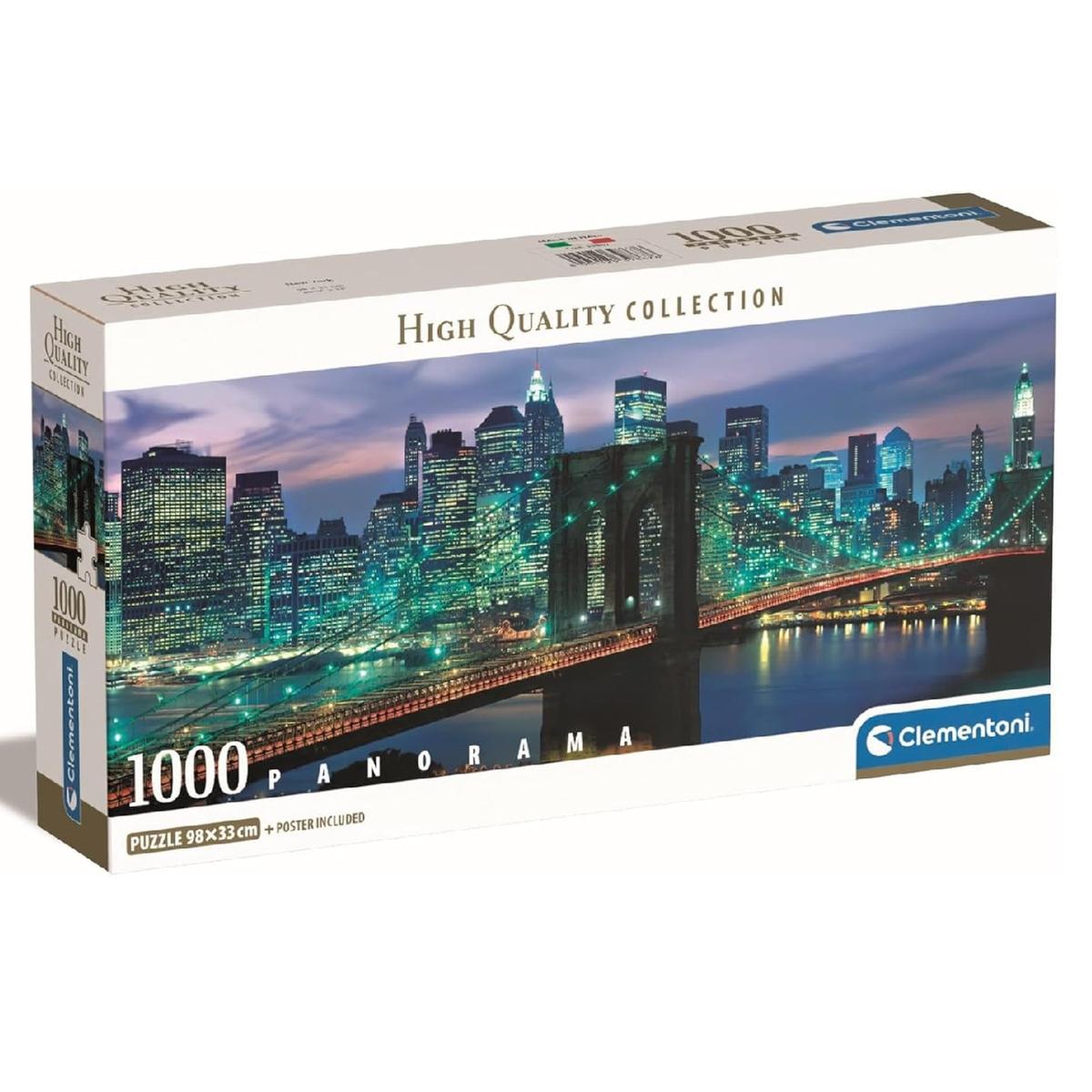 Clementoni Rompecabezas Panoramico Puente New York 1000 Pza