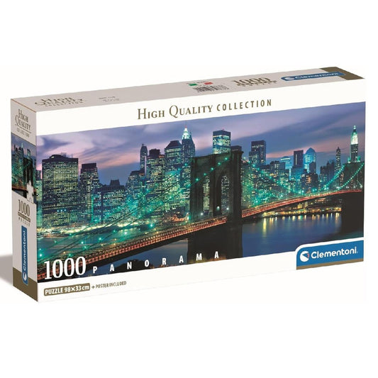 Clementoni Rompecabezas Panoramico Puente New York 1000 Pza
