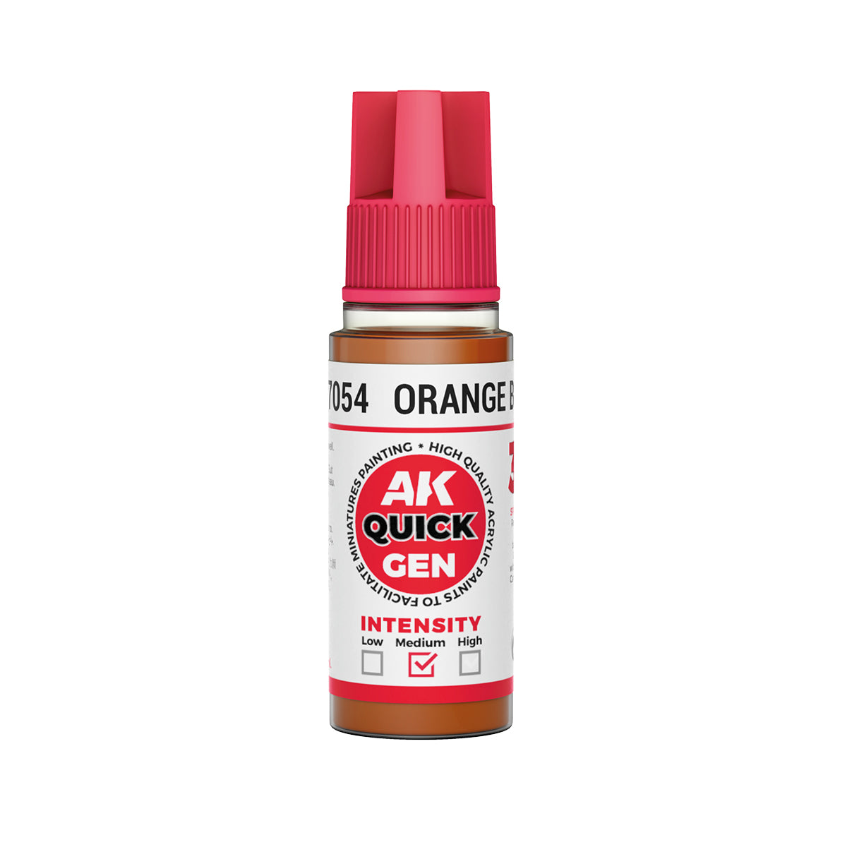 AK Pintura Acrílica Quickgen AK17054 Intensity Medium Orange Brown 18ml
