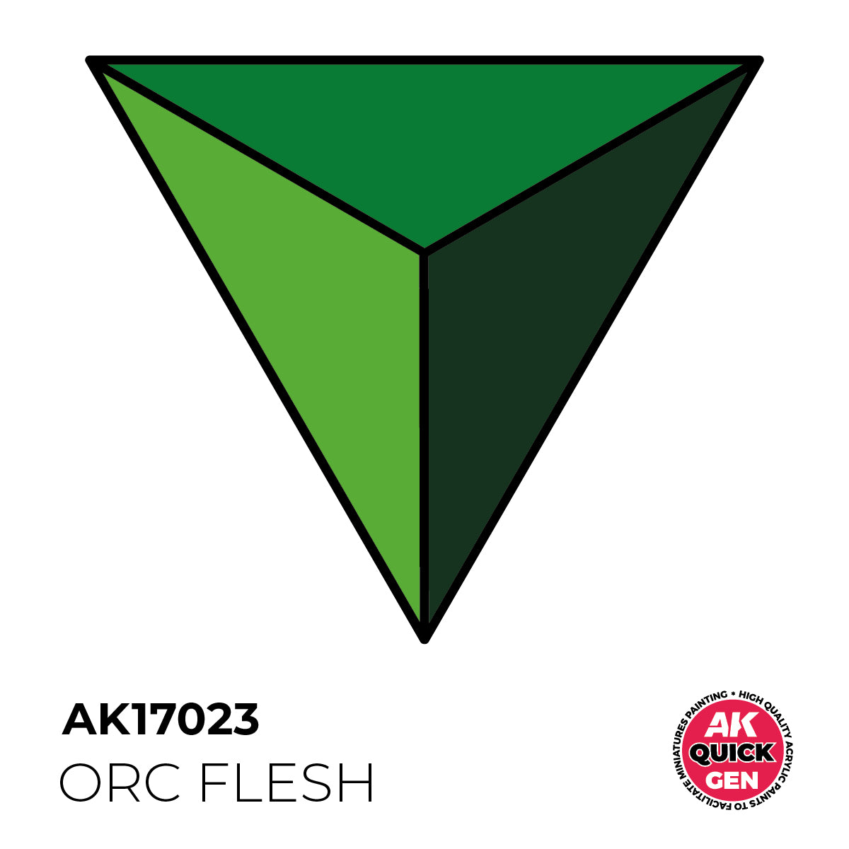 AK Pintura Acrílica Quickgen AK17023 Intensity Medium Orc Flesh  18ml