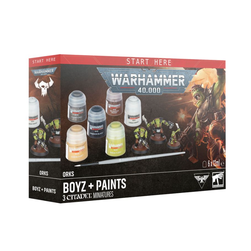 Games Workshop Warhammer40K Orks Boyz + Paints