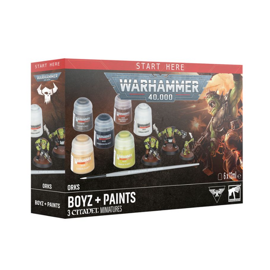 Games Workshop Warhammer40K Orks Boyz + Paints