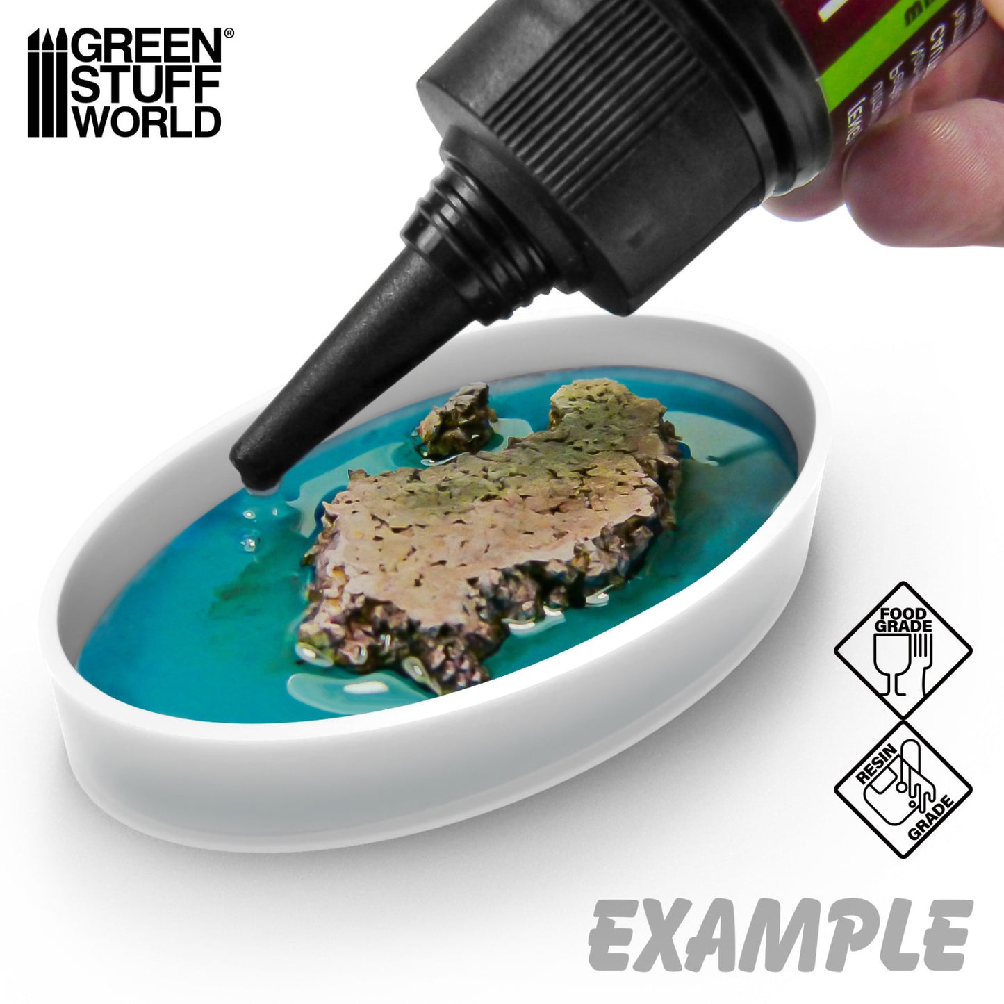 Green Stuff World Moldes contension para Peanas Ovaladas