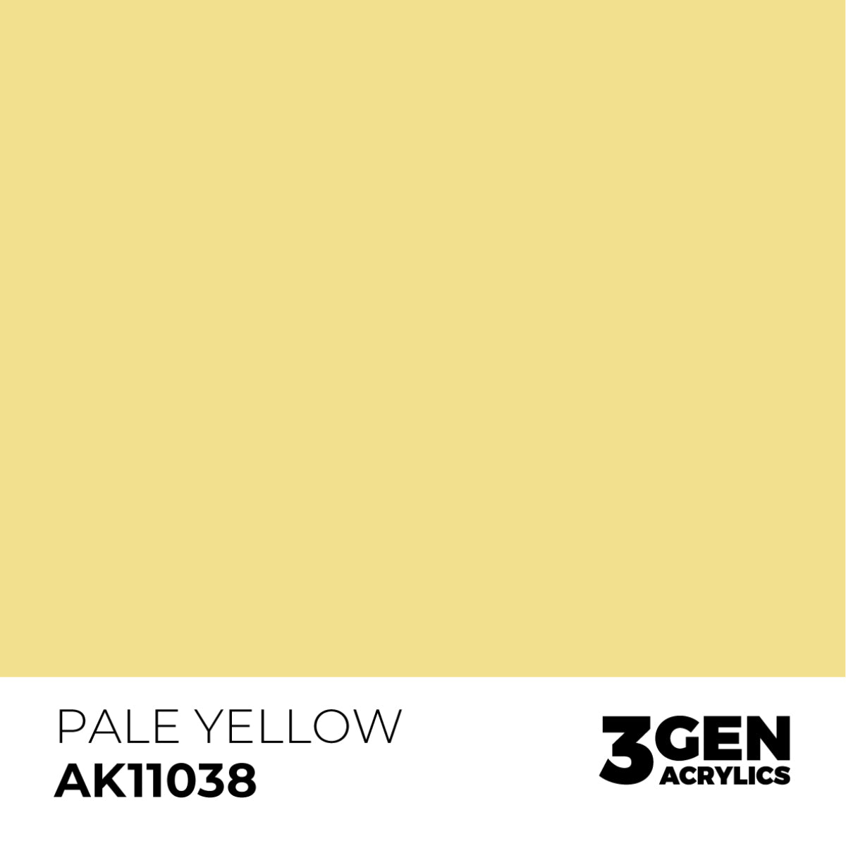 Ak Pintura Acrílica Gama Genérica AK11038 Pale Yellow 18ml