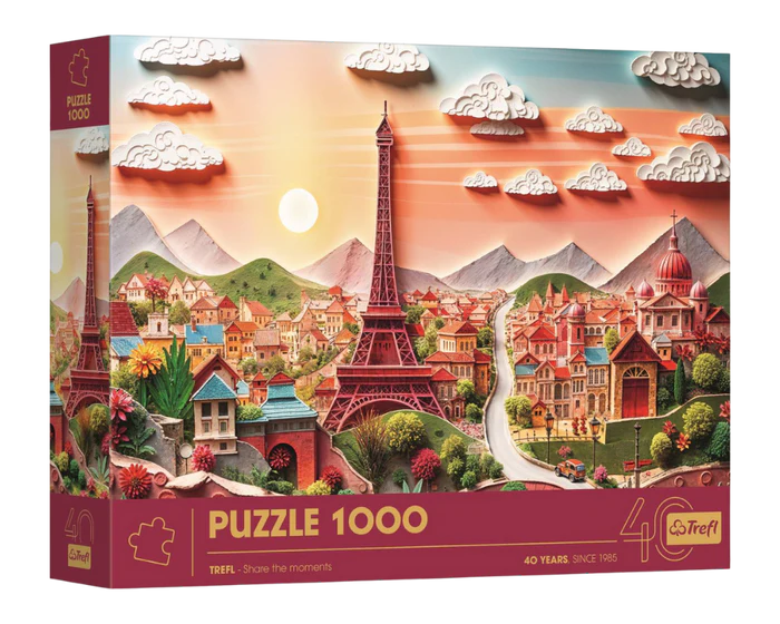 Trefl Rompecabezas Torre Eiffel Efecto 3d 1000 Pza