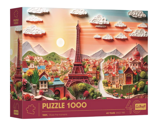 Trefl Rompecabezas Torre Eiffel Efecto 3d 1000 Pza