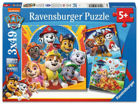 Ravensburger 3 Rompecabezas Paw Patrol Listos Aventura 49 Pz