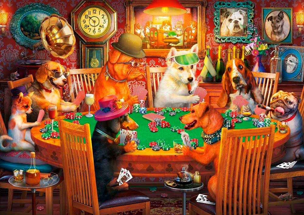 Art Puzzle Rompecabezas Perros Apostadores 500 pzas