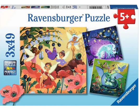 Ravensburger 3 Rompecabezas Personajes Magicos 49 Pza