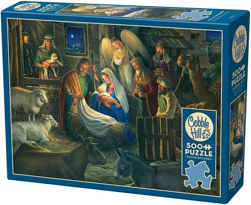 Cobble Hill Rompecabezas Lejos En Un Pesebre 500  Pz
