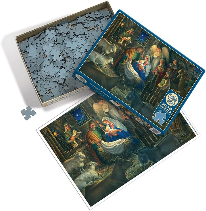Cobble Hill Rompecabezas Lejos En Un Pesebre 500  Pz