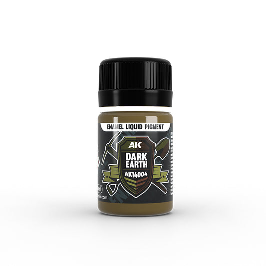 Ak Enamel Liquid Pigment Pigmento Liquido AK14004 Dark Earth 35ml