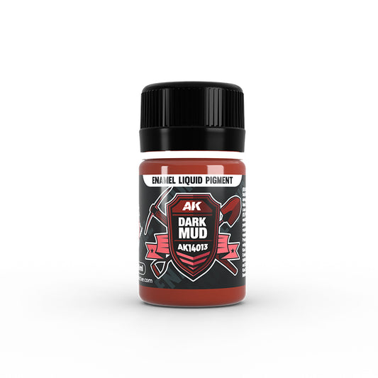 Ak Enamel Liquid Pigment Pigmento Liquido AK14013 Dark Mud 35ml