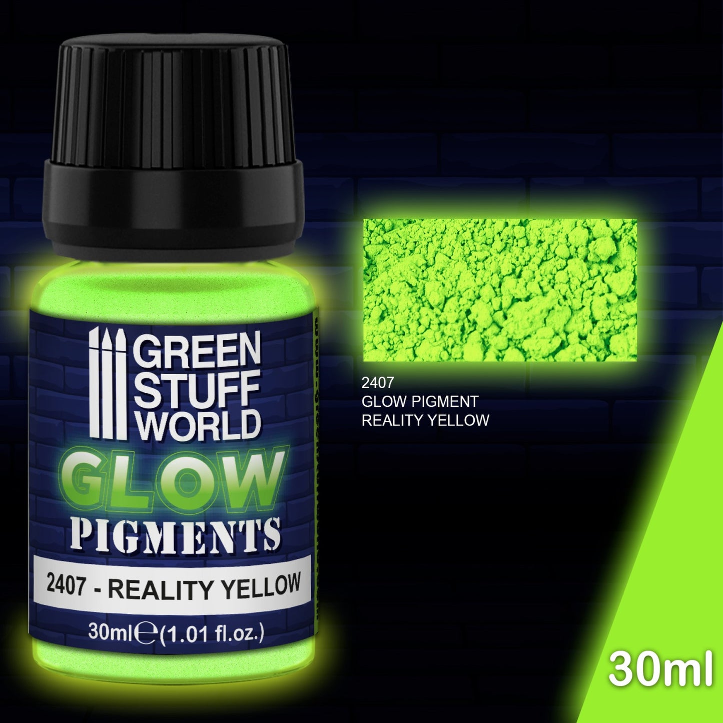 Green Stuff World Pigmentos Luminiscentes 30ml Reality Yellow