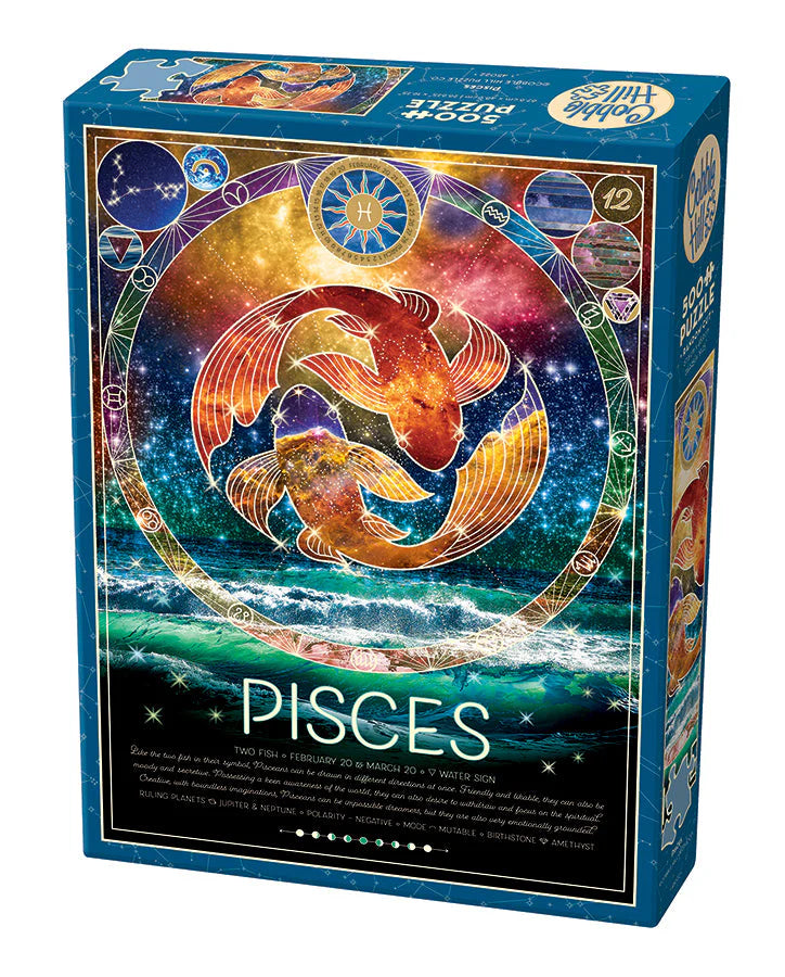 Cobble Hill Rompecabezas Zodiaco Piscis 500 Pza