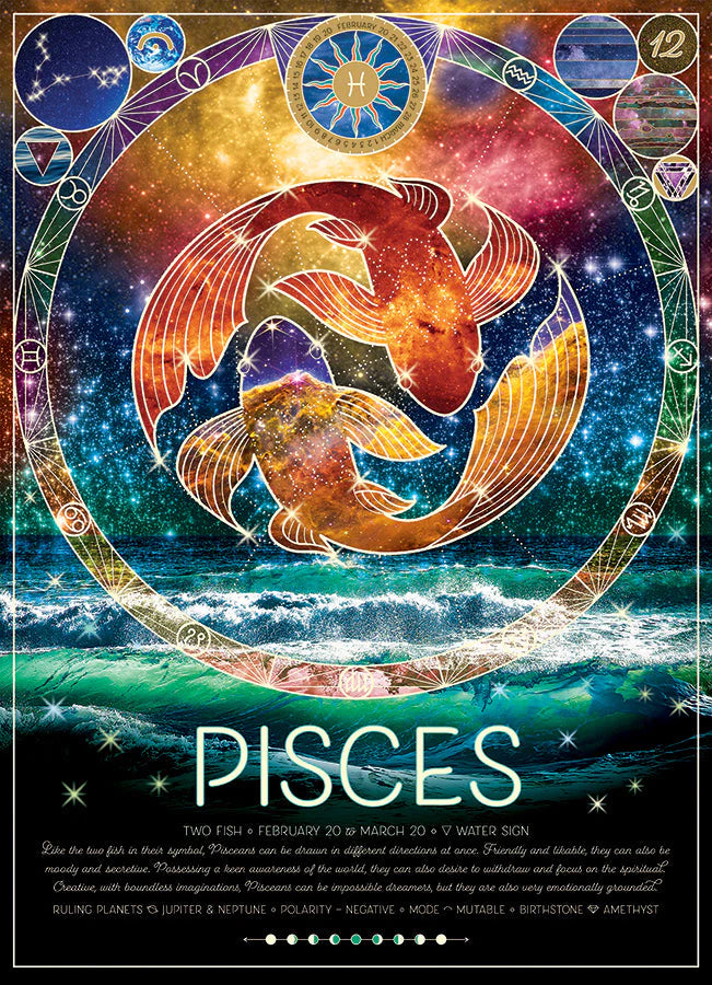 Cobble Hill Rompecabezas Zodiaco Piscis 500 Pza