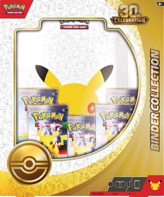 Pokemon TCG 30th Aniversario Binder Collection Album Inglés