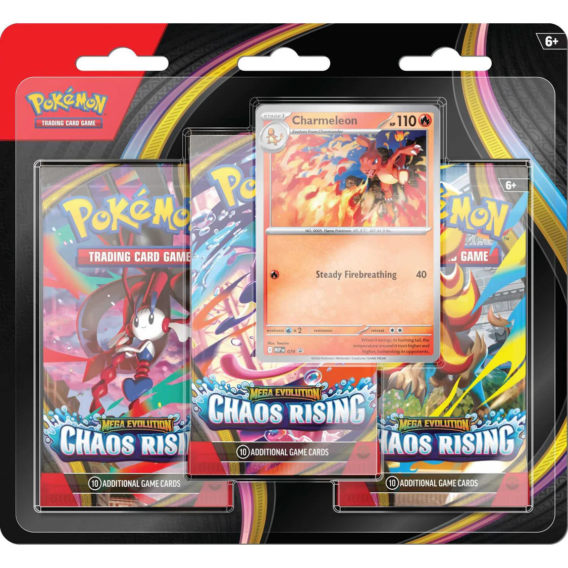 Pokemon Tcg Mega Evolution Chaos Rising Charmeleon Blister