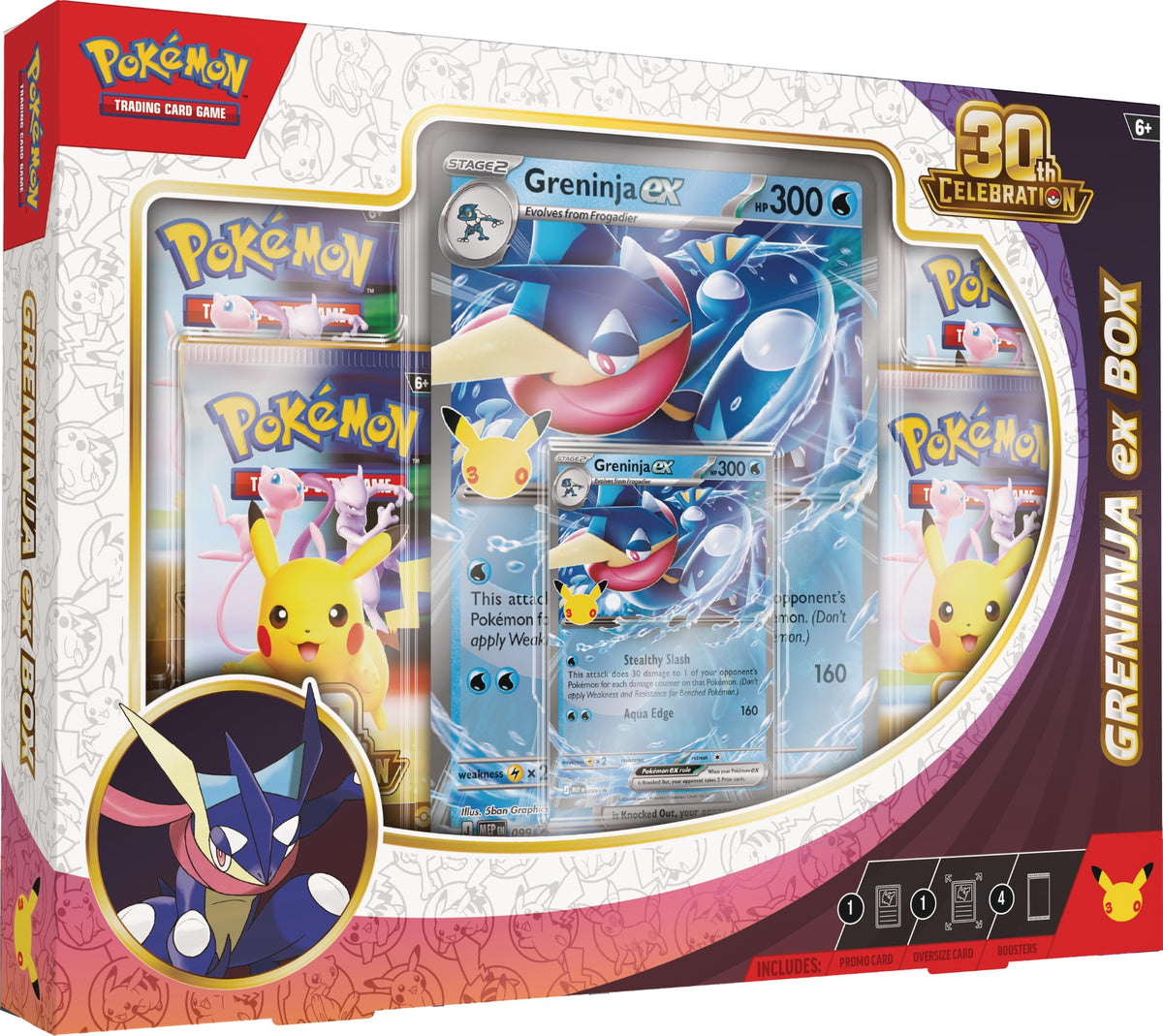 Pokemon TCG 30th Aniversario Greninja EX Box Inglés