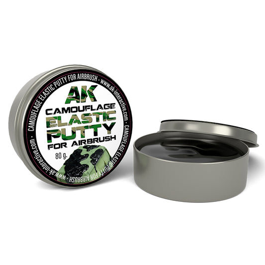 Ak Masilla Elástica De Camuflaje Para Aerógrafo 80g Ak8076