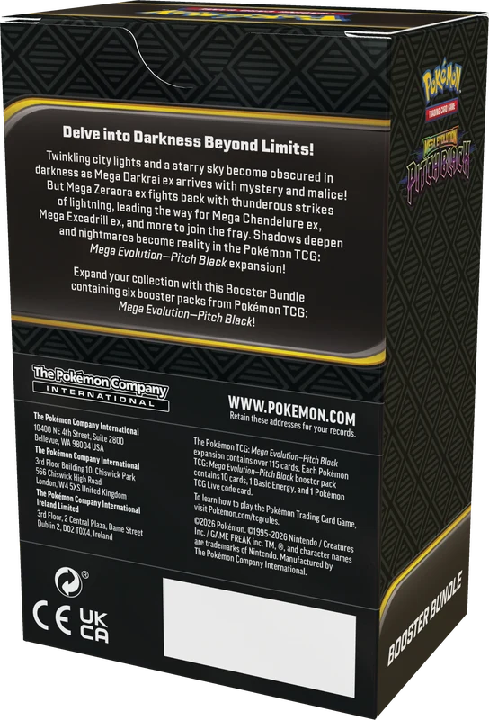 Pokemon Tcg Pitch Black Booster Bundle En Inglés