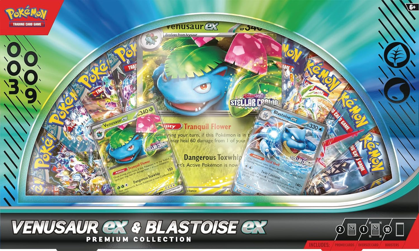 Pokemon Tcg Venusaur Ex & Blastoise Ex Premium Collection