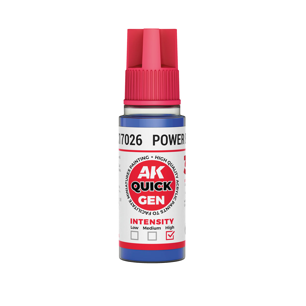 AK Pintura Acrílica Quickgen AK17026 Intensity High Power Blue 18ml