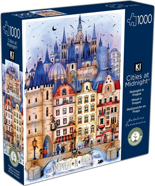 KI Puzzles Rompecabezas Medianoche en Praga 1000 Pzas