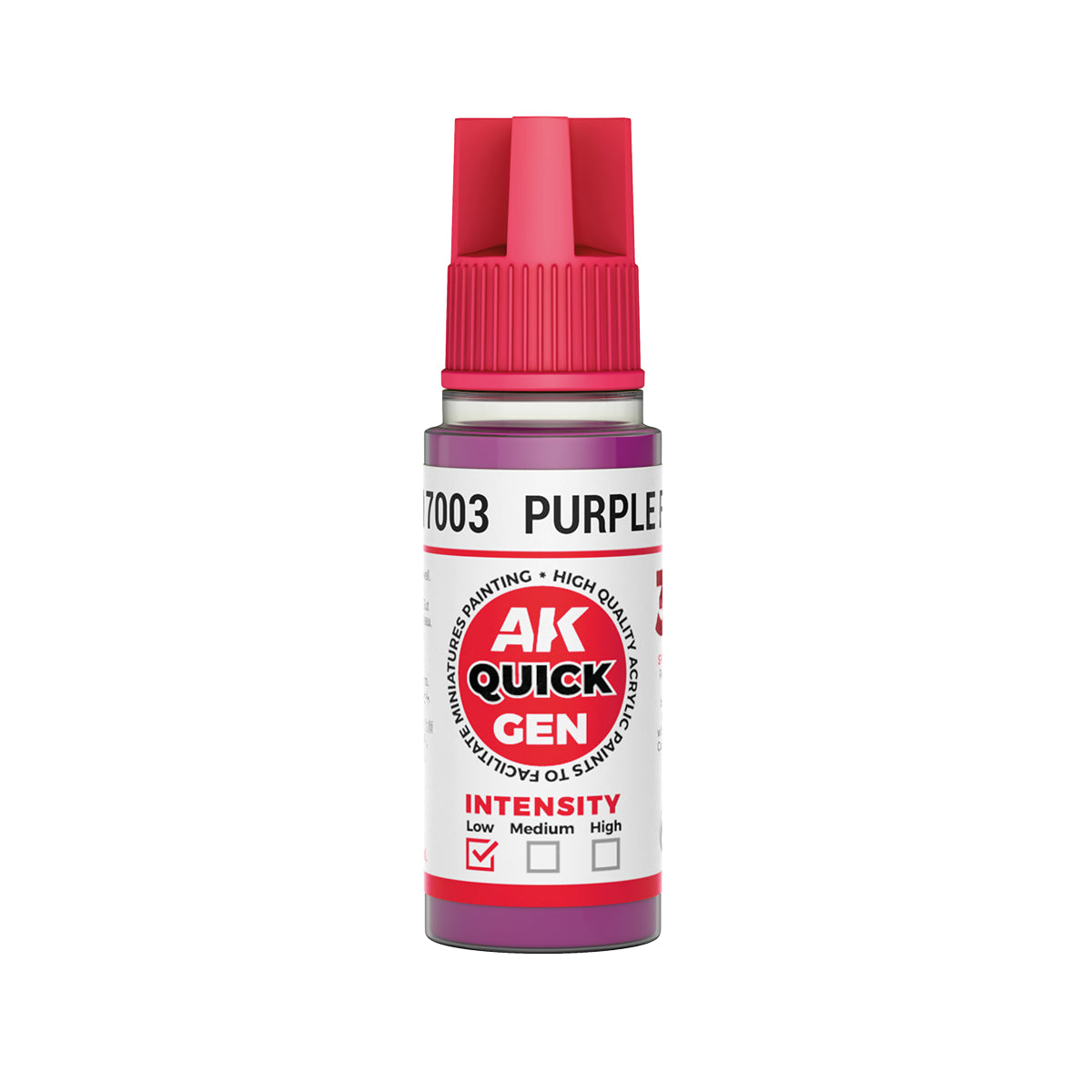 AK Pintura Acrílica Quickgen AK17003 Intensity Low Purple Flesh 18ml