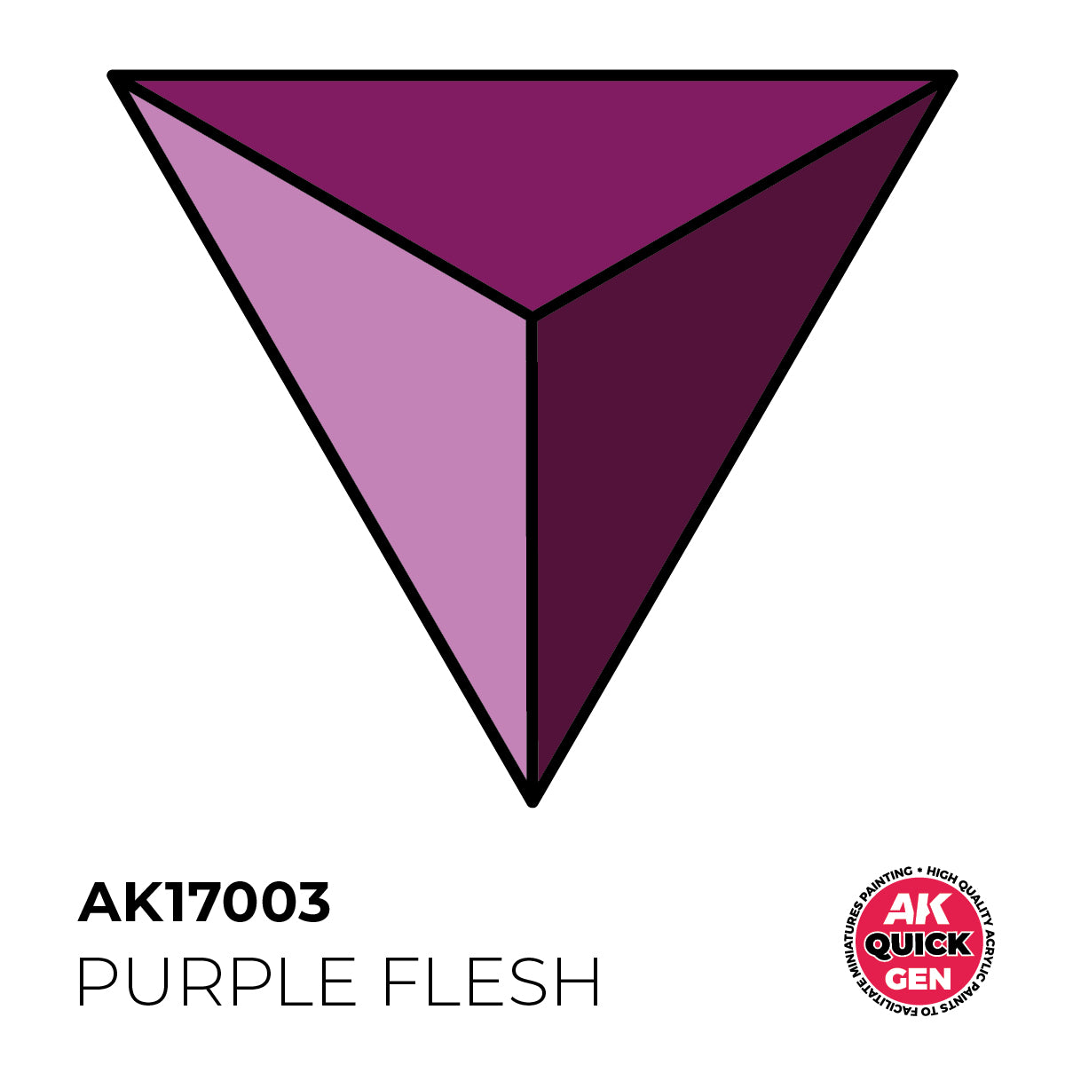 AK Pintura Acrílica Quickgen AK17003 Intensity Low Purple Flesh 18ml
