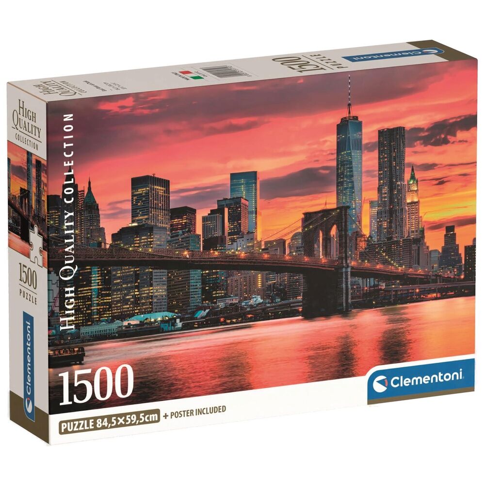 Clementoni Rompecabezas East River Al Anochecer 1500 Pza