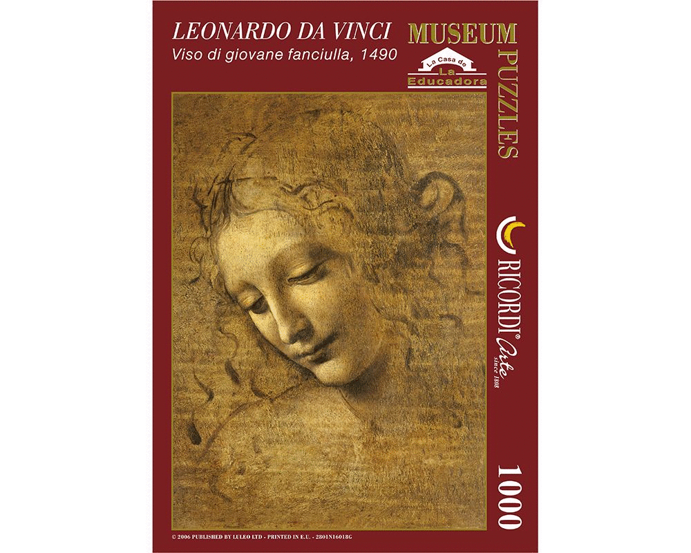 Ricordi Rompecabezas Leonardo Da Vinci Rostro Joven 1000 Pza