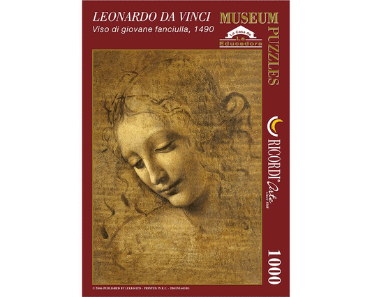 Ricordi Rompecabezas Leonardo Da Vinci Rostro Joven 1000 Pza