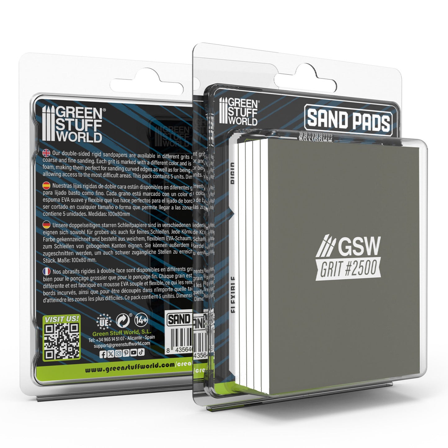 Green Stuff World Bloques de lijado Rigido Grano 2500