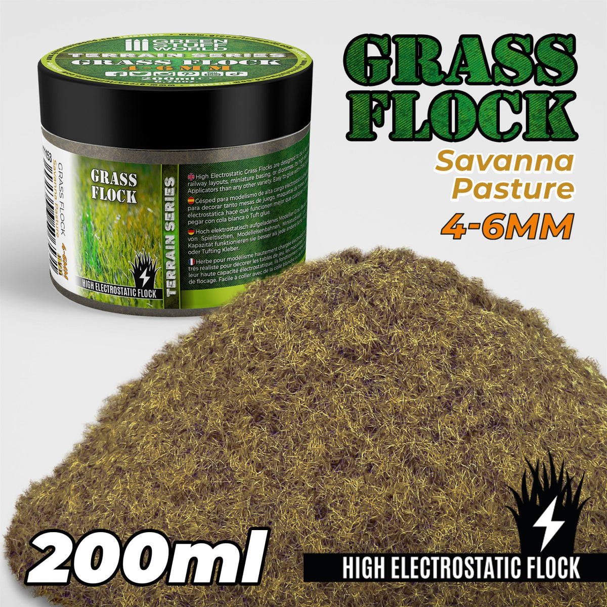 Green Stuff World Cesped Electrostatico 4-6mm Savanna Pasture 200ml