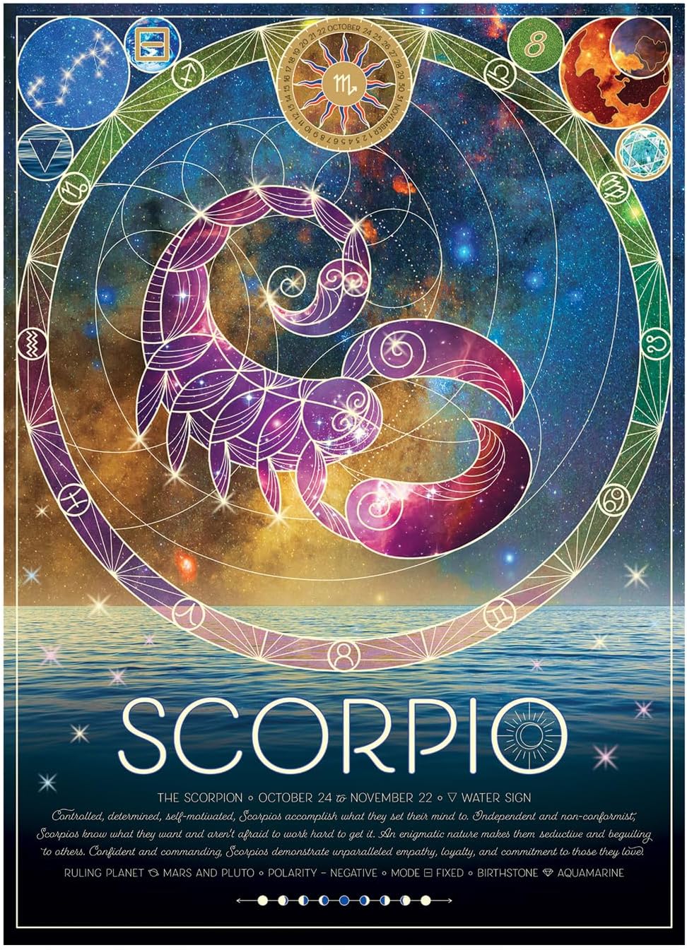 Cobble Hill Rompecabezas Zodiaco Escorpio 500 Pz