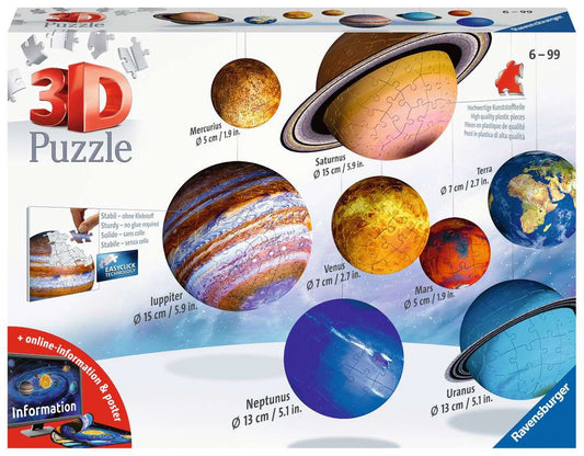Ravensburger Rompecabezas Sistema Planetario 3d 540 Pza