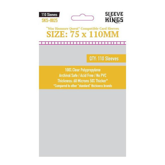 Sleeve Kings War Hammer Quest 75x110mm Pack 110 Micas
