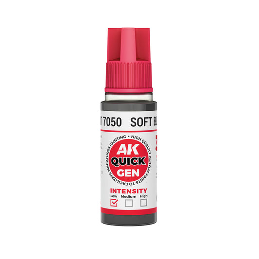 AK Pintura Acrílica Quickgen AK17050 Intensity Low Soft Black 18ml