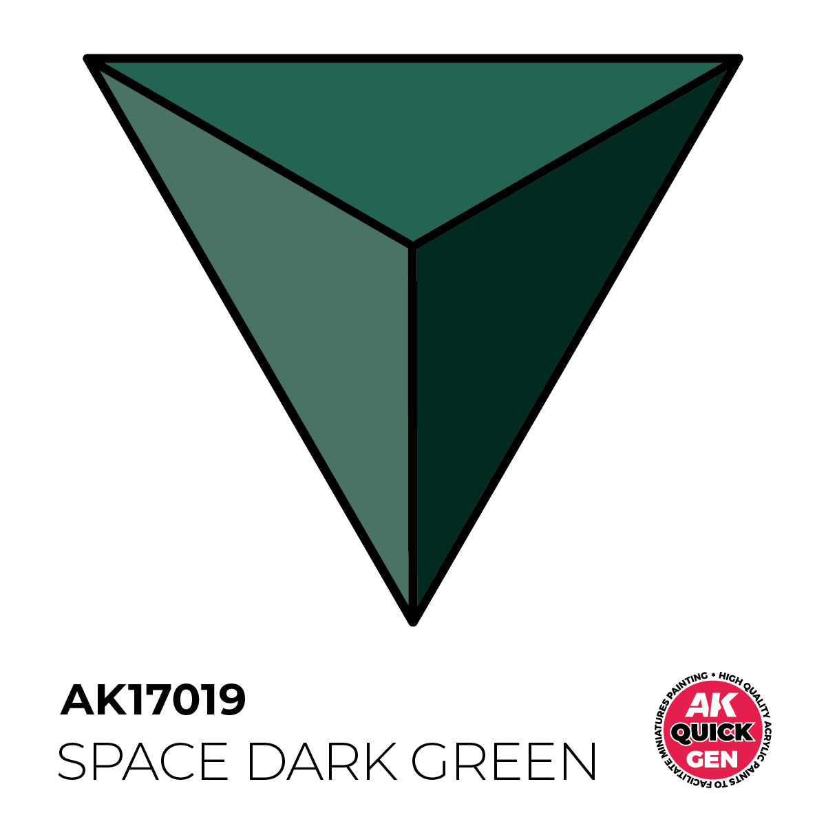 AK Pintura Acrílica Quickgen AK17019 Intensity High Space Dark Green 18ml
