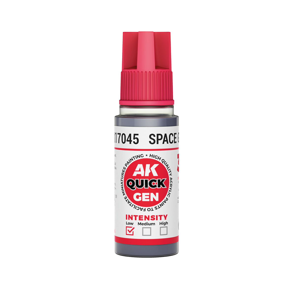 AK Pintura Acrílica Quickgen AK17045 Intensity Low Space Grey 18ml