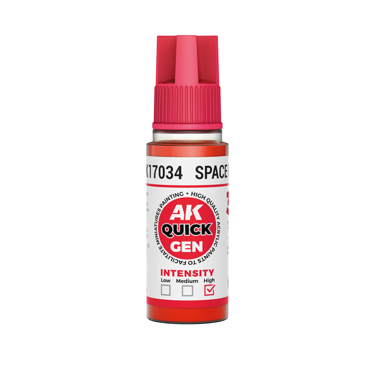 AK Pintura Acrílica Quickgen AK17034 Intensity High Space Red 18ml