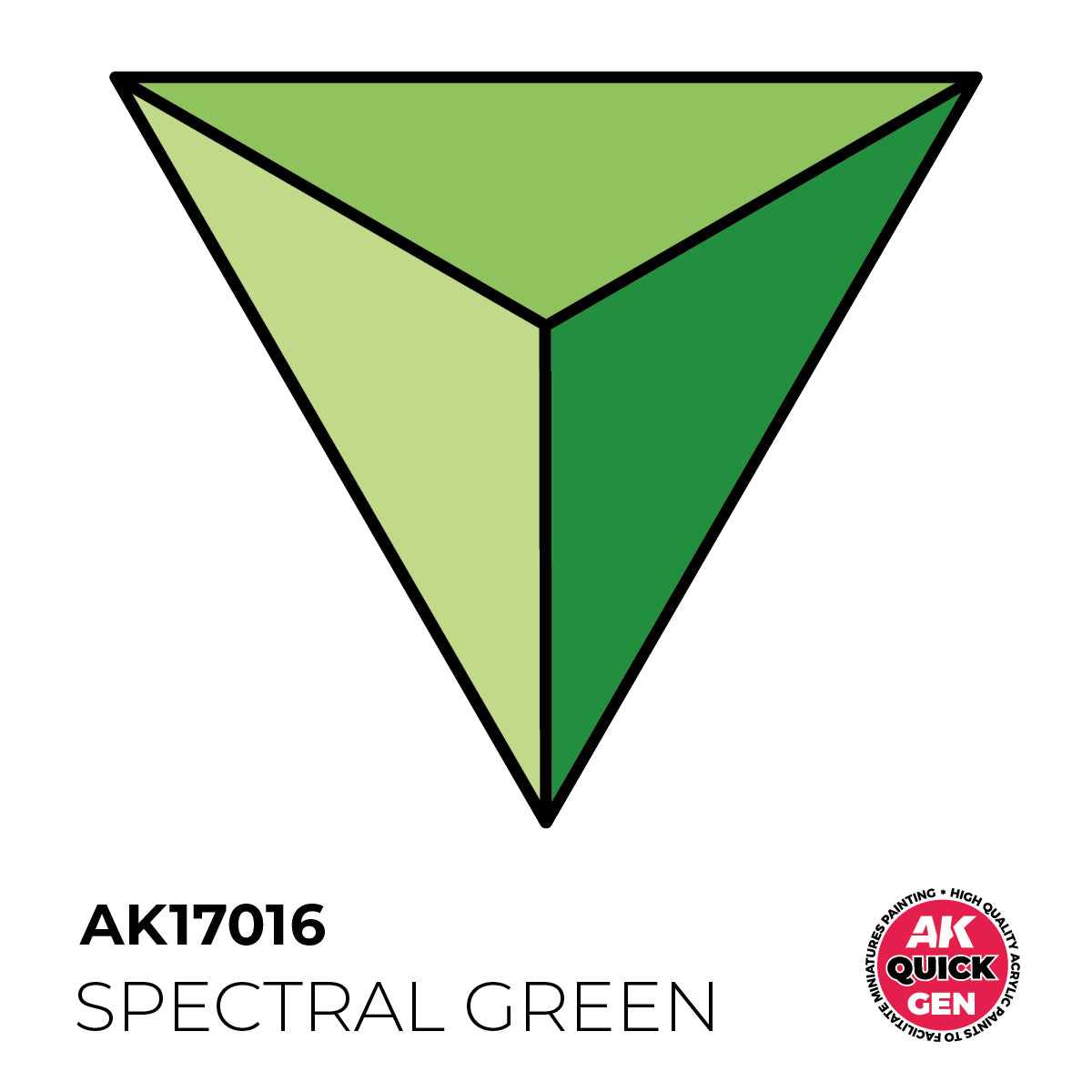 AK Pintura Acrílica Quickgen AK17016 Intensity Low Spectral Green 18ml