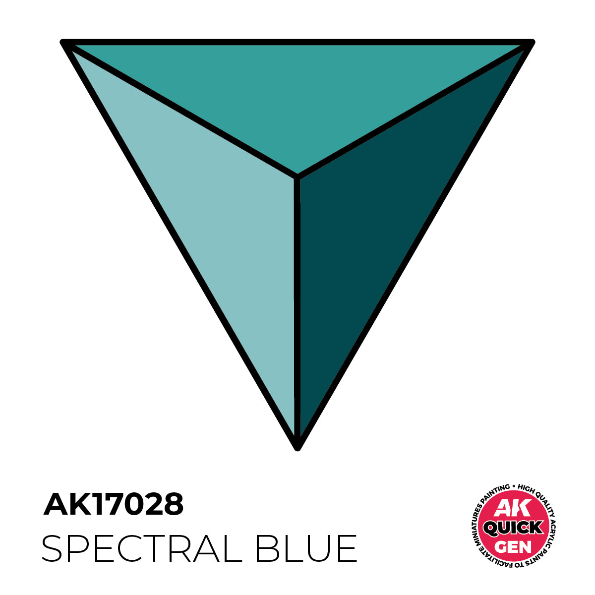 AK Pintura Acrílica Quickgen AK17028 Intensity Low Spectral Blue 18ml