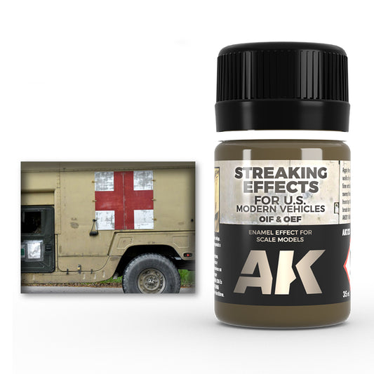 Ak Efecto Streaking Effects For U.S.-Efecto De Escurridos  y manchas de los Vehículos Estadounidenses Ak123 35ml