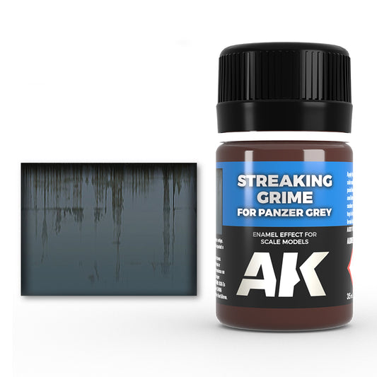 Ak Efecto Streaking Grime For Panzer Grey - Suciedad Escurrida para Panzer Grey AK069 35m