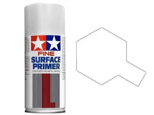 Tamiya Fine Surface Primer White 87044  180ml Aerosol