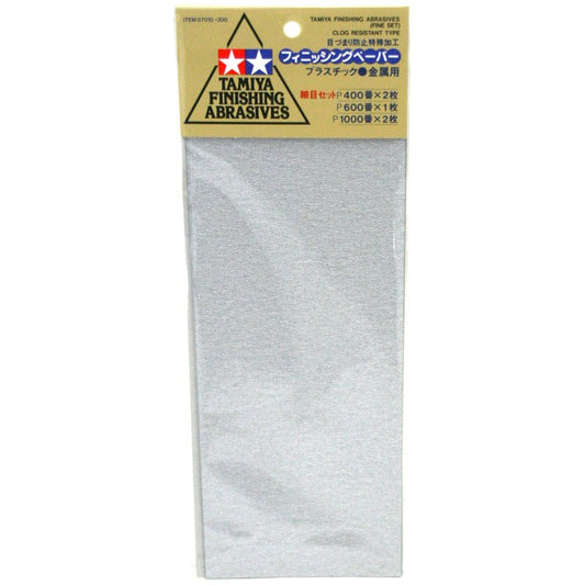 Tamiya Lijas Sand Paper Set  #400, #600, And #1000